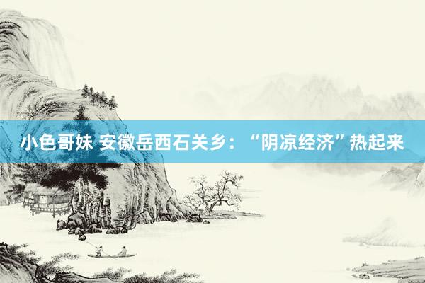 小色哥妹 安徽岳西石关乡：“阴凉经济”热起来