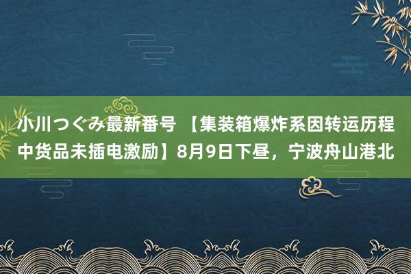 小川つぐみ最新番号 【集装箱爆炸系因转运历程中货品未插电激励】8月9日下昼，宁波舟山港北